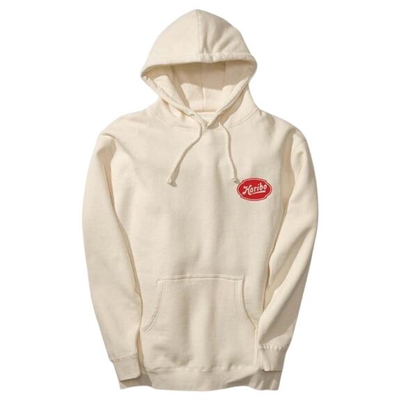 Haribo Candy x Stance Collab Hoodie Sketch Graphic Cream Medium Streetwear NWOT - Picture 1 of 7